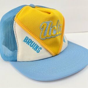 Vintage 80s UCLA Bruins Snapback Trucker Hat Mesh M/L